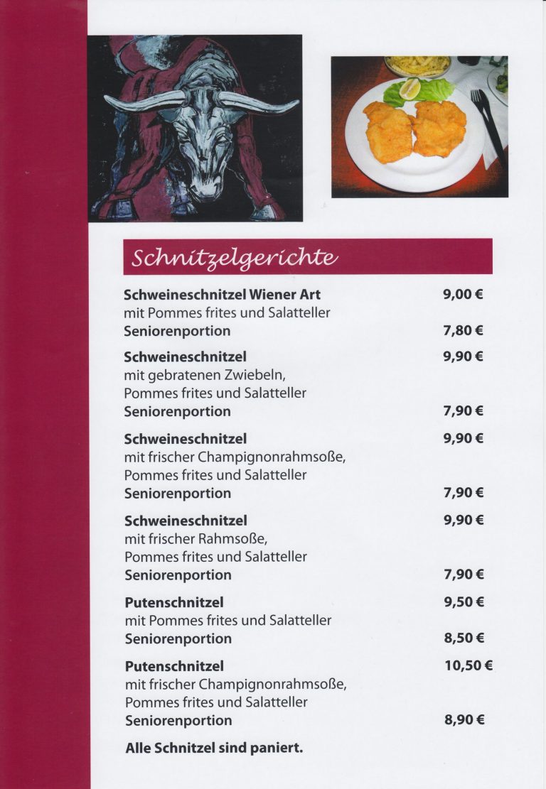 Speisekarte | Steakhouse Black Angus Speisekarte | Steakhouse Black Angus